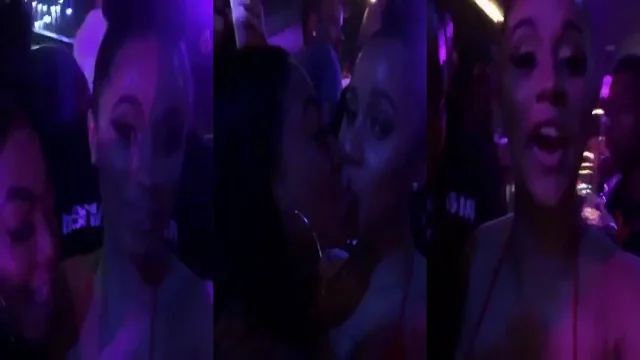 Cardi B besando otra chica