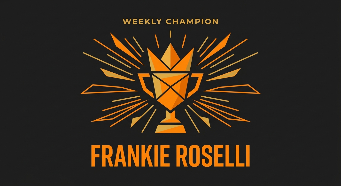 Frankie Roselli Takes the Crown — Week 28 Tournament Recap